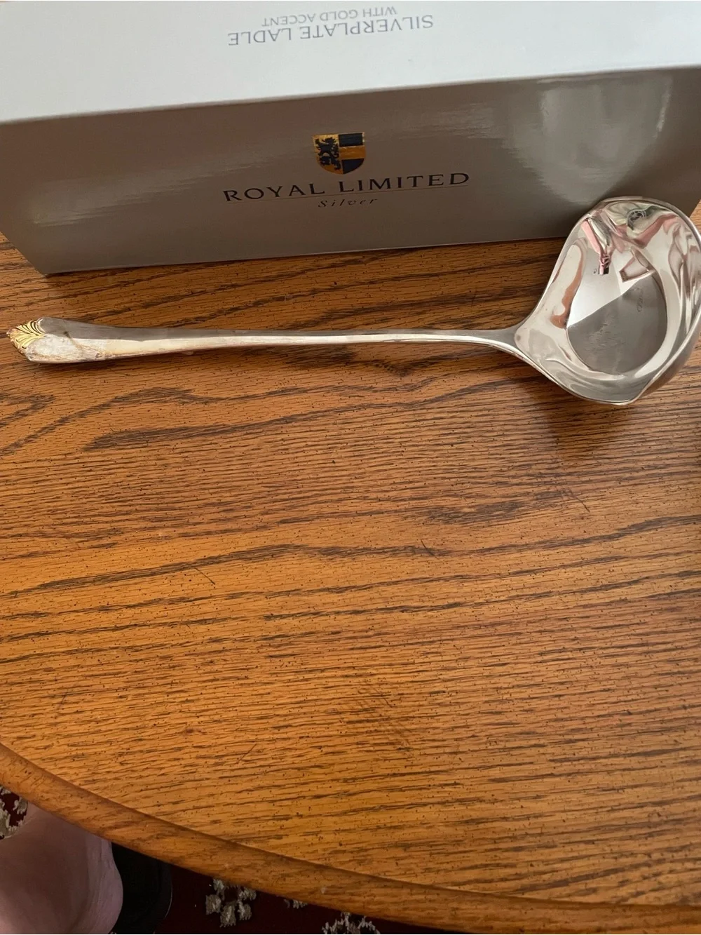 The Limited Silver-Tone Polished Serving Ladle